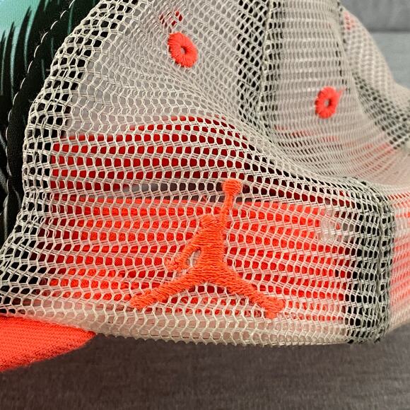 Michael Jordan Flight Air SnapBack‎ Adjustable Hat Turquoise & Orange Youth - Picture 2 of 9